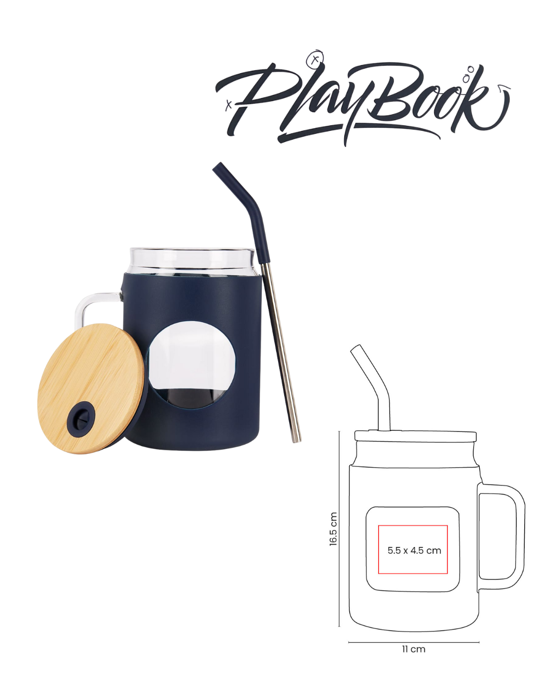 CILINDRO DE VIDRIO MASON