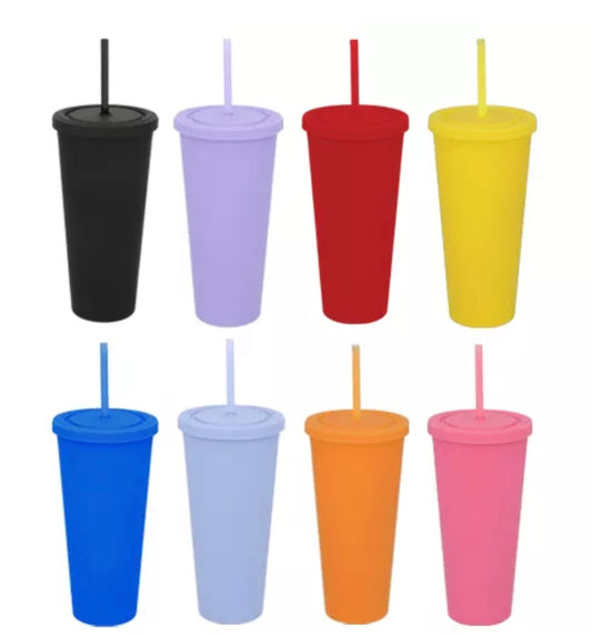 Vaso con popote promocional